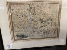 Maps: 19th cent. Map of Somersetshire by J & C Walker, with divisions and hundreds. 16½ins. x 13½