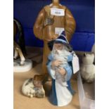 20th cent. Ceramics: Royal Doulton HN2911 Gandalf figure and a Cognac decanter in the form of a