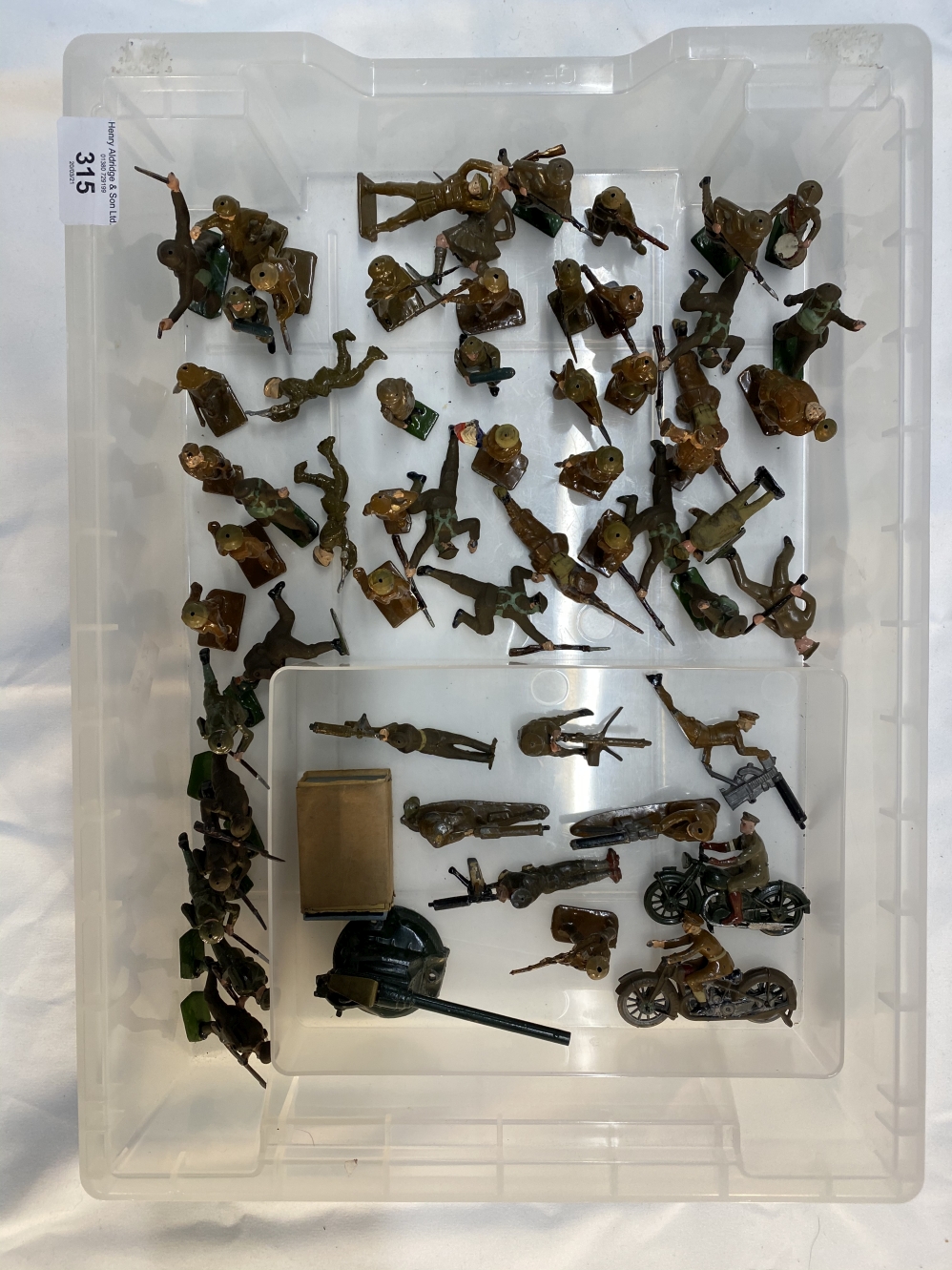 Military Toys: W. Britain, fifty British Infantry figures from various sets, some complete, all