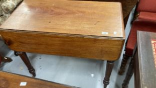 Victorian mahogany Pembroke table.