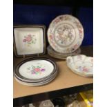 Late 19th/early 20th cent. Minton Chinese Tree No. 1959, dinner plates x 3, Jlmeau Graf Henneberg