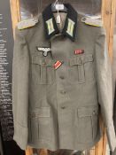 Militaria: Third Reich Second World War German Army Officers tunic, rank of Major, with collar