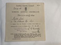 Crime & Punishment: London County Council school leaving certificate for one of the most infamous