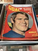 Sports Memorabilia: Copies of the football magazine 'Goal' dating from 1968-1970. (47 copies)