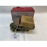 Military Toys: W. Britain, Beetle lorry, light troop transport and general service truck with