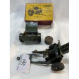Military Toys: W. Britain, Royal Artillery 4½ins. Howitzer, muzzle loading, rubber tyres, No.