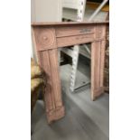 Early 19th cent. Pine painted fire surround.