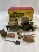 Military Toys: W. Britain, lorry, army, six wheeled type with driver and accessories, military