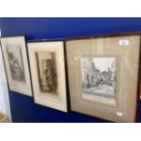 Dorothy Woolland Ex 1910-39: Bristol pencil studies, 'Park Place, St. Michaels' and 'The