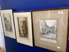 Dorothy Woolland Ex 1910-39: Bristol pencil studies, 'Park Place, St. Michaels' and 'The