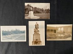 R.M.S. TITANIC: Real photo postcards showing Titanic memorials. (4)