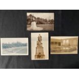 R.M.S. TITANIC: Real photo postcards showing Titanic memorials. (4)