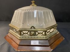 R.M.S. OLYMPIC: A superb octagonal ceiling light from the First-Class Dining Room/D Deck