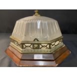 R.M.S. OLYMPIC: A superb octagonal ceiling light from the First-Class Dining Room/D Deck