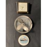 OCEAN LINER: R.M.S. Queen Mary Smiths Empire clock, maiden voyage commemorative ashtray in the