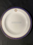 WHITE STAR LINE: Spode Oceanic Steam Navigation Company á la carte dinner plate decorated in the