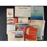 CUNARD: Mixed collection of Queen Mary related printed ephemera.