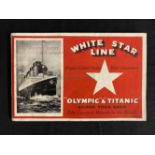 R.M.S. TITANIC/OLYMPIC - ORIGINAL WHITE STAR LINE OLYMPIC & TITANIC BROCHURE OF ACCOMMODATIONS AND