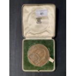 COINS/MEDALLIONS: Royal mint R.M.S. Queen Mary commemorative bronze medal, boxed.