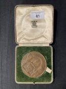 COINS/MEDALLIONS: Royal mint R.M.S. Queen Mary commemorative bronze medal, boxed.