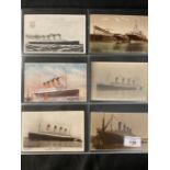 WHITE STAR LINE: Forty-eight White Star Line postcards, (various ships) including Titanic, Olympic