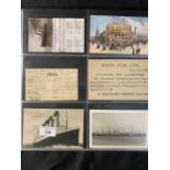 WHITE STAR LINE: Forty-eight White Star Line postcards, (various ships) including Titanic and