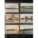 WHITE STAR LINE: Forty-eight White Star Line postcards, (various ships) including Titanic and