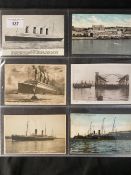 WHITE STAR LINE: Forty-eight White Star Line postcards, (various ships) including Titanic and