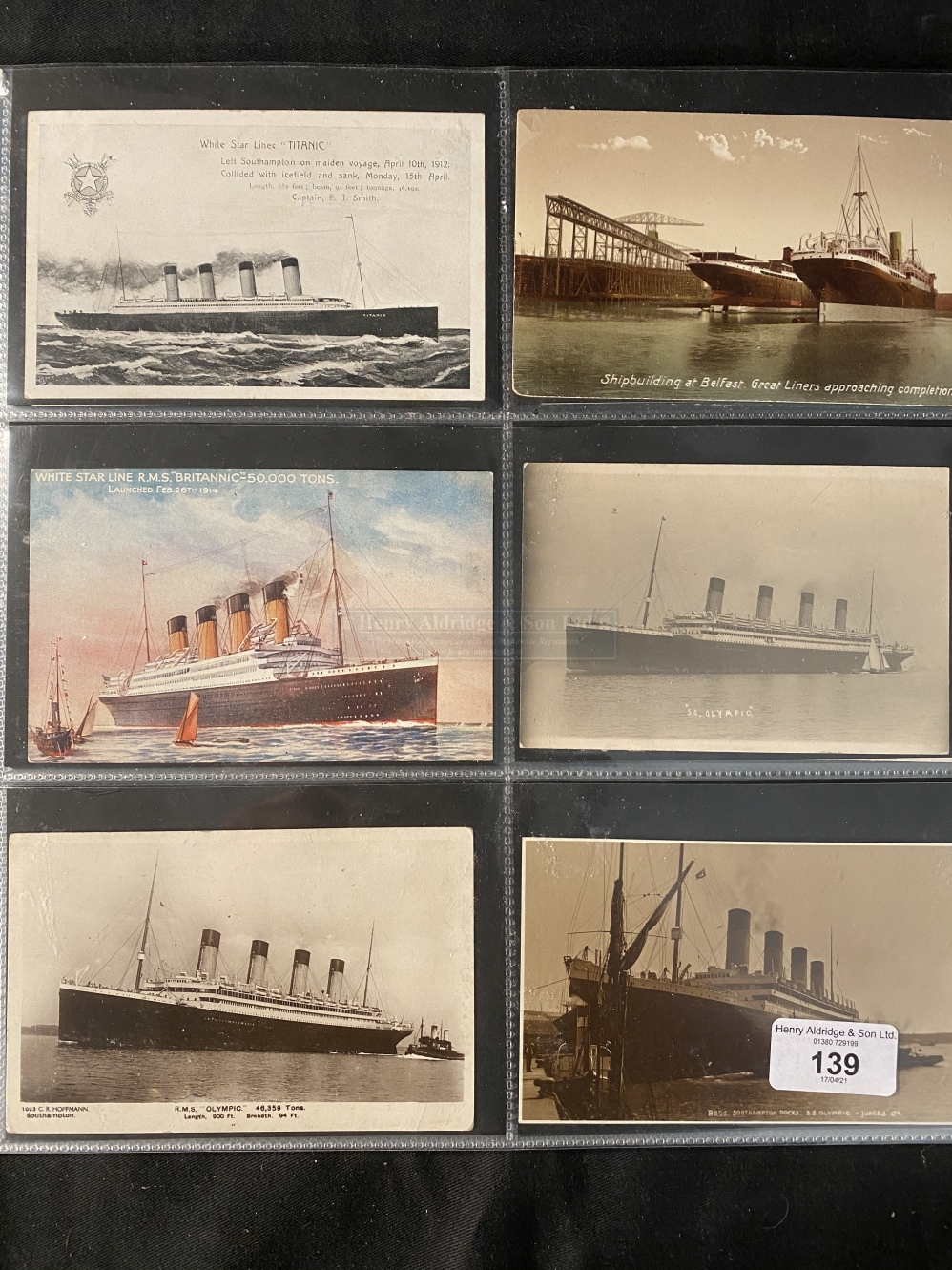 WHITE STAR LINE: Forty-eight White Star Line postcards, (various ships) including Titanic, Olympic - Image 2 of 4