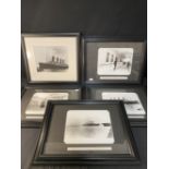R.M.S. TITANIC: Reprinted black and white photographs from the Father Browne album, plus one other