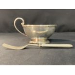 WHITE STAR LINE: First-Class Elkington plate ice cream dish, 5ins. Plus a single White Star Line