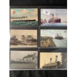 WHITE STAR LINE: Forty-six White Star Line postcards, (various ships) including Titanic and