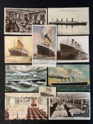 R.M.S. OLYMPIC: Real photo and other postcards. (10)