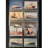 OCEAN LINER: A collection of 17 original colour postcards - White Star Line including R.M.S. Olympic