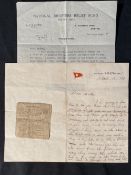 R.M.S. TITANIC: A superb four-page letter written on board the Titanic in several stages, dated