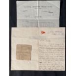 R.M.S. TITANIC: A superb four-page letter written on board the Titanic in several stages, dated