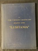 CUNARD: Hardbound 1907 reprint from Engineering Magazine of the quadruple screw Lusitania.