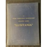 CUNARD: Hardbound 1907 reprint from Engineering Magazine of the quadruple screw Lusitania.