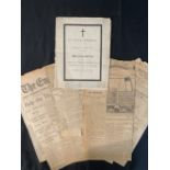 R.M.S. TITANIC: St. Paul's Cathedral memorial service programme Friday 19th April 1912, losses to
