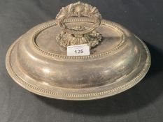 WHITE STAR LINE: First-Class Goldsmiths silver plated First-Class tureen and cover. 11ins.