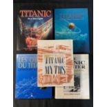 BOOKS: R.M.S. Titanic related modern volumes to include The Birth of The Titanic and A Titanic Myth.