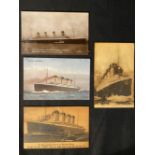 R.M.S. TITANIC: Post-disaster postcards. (4)