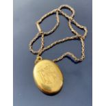 R.M.S. TITANIC: Unique yellow metal locket owned by Wallace Hartley's fiancée Maria Robinson and