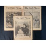 R.M.S. TITANIC: Daily Mirror issues, April 22nd, 23rd, and 24th 1912.