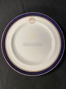 WHITE STAR LINE: Spode Oceanic Steam Navigation Company à la carte side plate decorated in the Greek