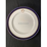 WHITE STAR LINE: Spode Oceanic Steam Navigation Company à la carte side plate decorated in the Greek