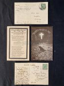 R.M.S. TITANIC: Period postcards to include the loss of The White Star liner Titanic, plus solely