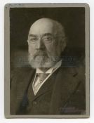 R.M.S. TITANIC: Original press photograph of Titanic victim Isidor Straus by Pach Brothers, the