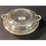 WHITE STAR LINE: First-Class Elkington plate circular vegetable tureen and cover. 8½ins.
