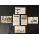 R.M.S. TITANIC: Nearer My God to Thee and other related period postcards. (6)
